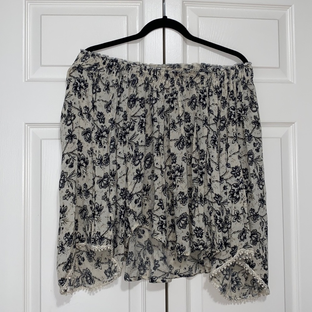 Abercrombie & Fitch Off the Shoulder Floral Top, S
